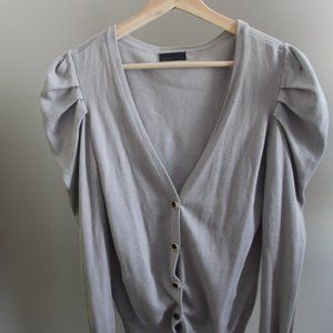 Vero Moda puffed sleeve cardigan.